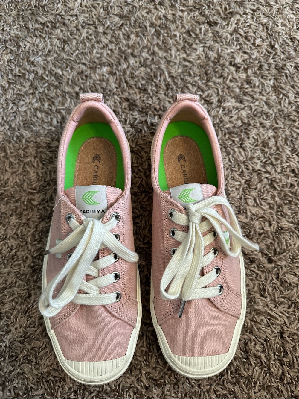 Cariuma Pink and White Women's Sneakers - Picture 5 of 5